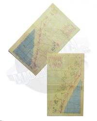 Dragon Models Ltd. WWII US Army Omaha & Utah Beach Maps