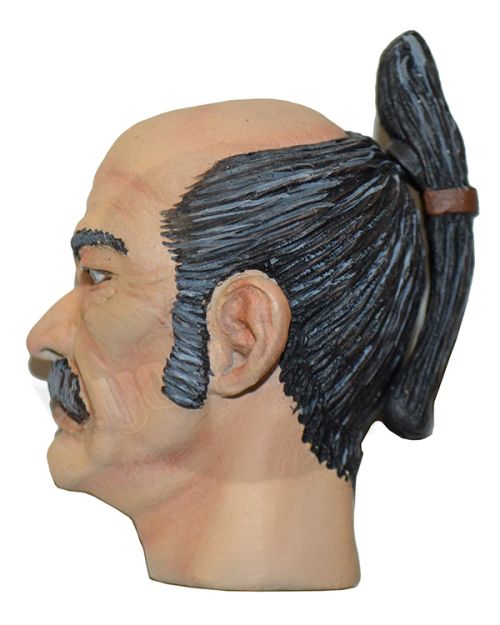 Samurai “One Eye” Warrior Finely Painted Head Sculpt (Resin) #2