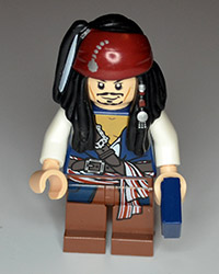 Lego Pirates of the Carribean Jack Sparrow Figure