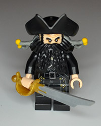 Lego Pirates of the Carribean Blackbeard Figure