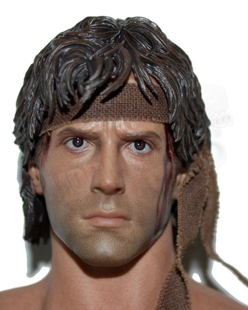 ThreeZero Rambo First Blood John: Head Sculpt With Figure Body (No Feet)