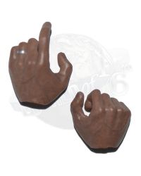 3A ThreeZero The Walking Dead Season 7 Morgan Jones: Left Trigger, Ring on Finger Hand Set