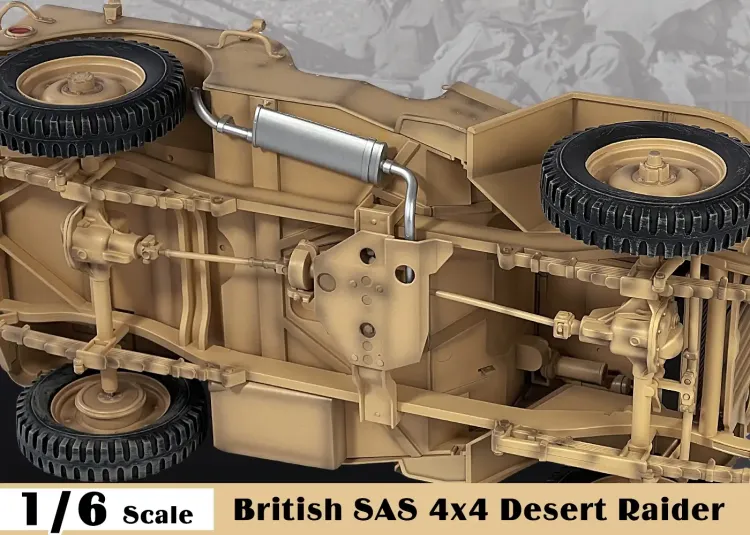 ZYTOYS – WWII Allies British SAS Jeep Willys 4×4 Desert Raider #3