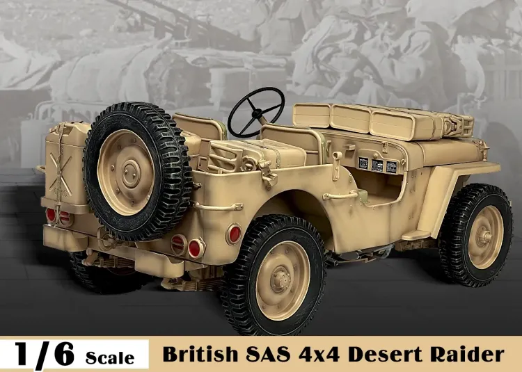 ZYTOYS – WWII Allies British SAS Jeep Willys 4×4 Desert Raider #4