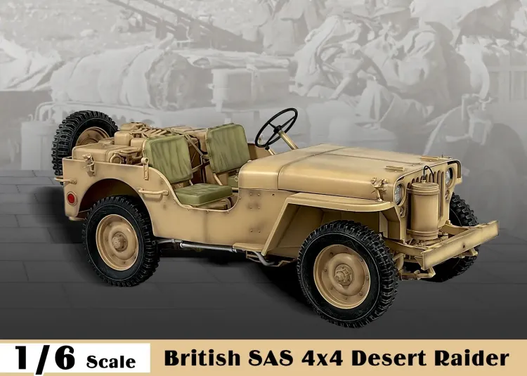 ZYTOYS – WWII Allies British SAS Jeep Willys 4×4 Desert Raider #5