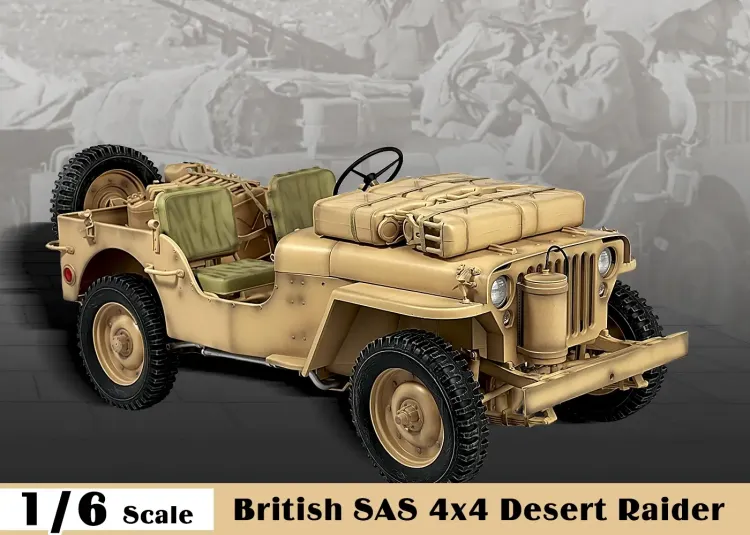 ZYTOYS – WWII Allies British SAS Jeep Willys 4×4 Desert Raider #7