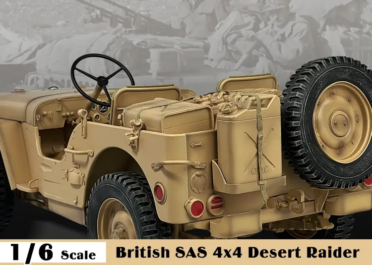 ZYTOYS – WWII Allies British SAS Jeep Willys 4×4 Desert Raider #8