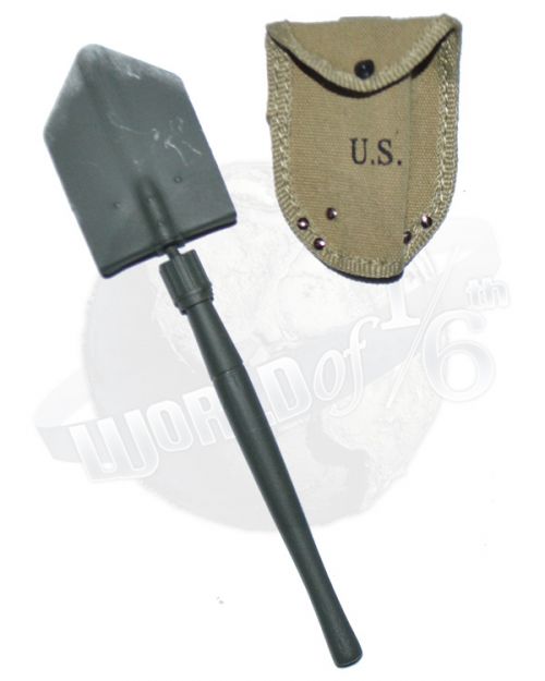 DiD Toys WWII DiD WWII US 2nd Rangers Battalion: M1943 Entrenching Tool (Long Handle) With Carrier Cover Pouch