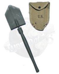 DiD Toys WWII DiD WWII US 2nd Rangers Battalion: M1943 Entrenching Tool (Long Handle) With Carrier Cover Pouch