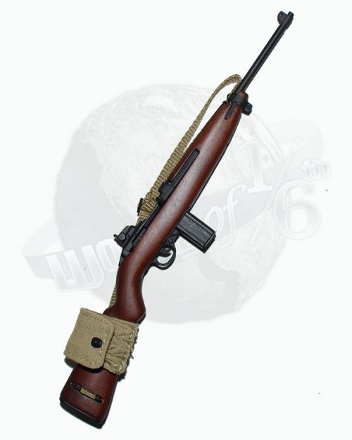 DiD Toys WWII US 2nd Ranger Battalion Series 5 – Sergeant Horvath: M1 Carbine Rifle With Magazine Pouch On Buttstock