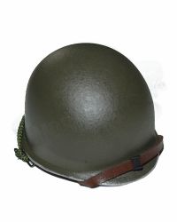 DiD Toys WWII US 2nd Ranger Battalion Series 5 – Sergeant Horvath: M1 Helmet With Liner & 2nd Ranger & Non Commissioned Officer Imprint (Metal)