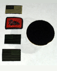 BBI SEAL Team Six DEVGRU Red Team: Patch Set (IR Green American Flag x 2, IR Tan American Flag x 2, NSWDG Red Team Patch & AOR 2 Call Sign x 2