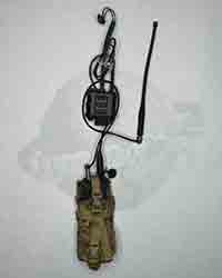 BBI SEAL Team Six DEVGRU Red Team: X50 Radio Control System With Bone Conduct Ear Piece x 2, Maritime Cable Connector, PRC-148 Radio, Blade Antenna, Extension Cable With L-Shape Radio Connector AOR1 Radio Pouch