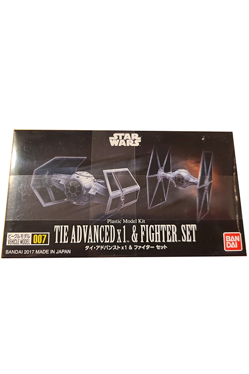 BanDai Star Wars Tie Advanced x 1 & Fighter Set Plastic Model Kit