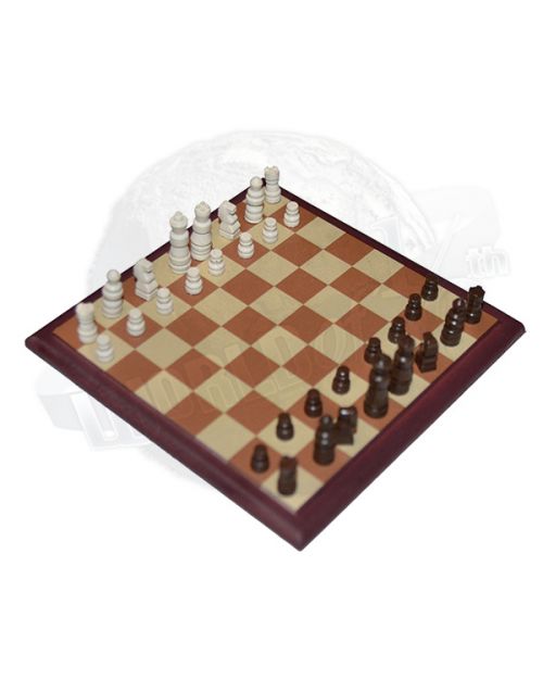 Daftoys Shawshank Red: Stone carving chess set with checkerboard