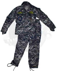DamToys Navy Commanding Officer: Uniform Shirt & Trousers With Navy Patch