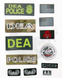 Dam Toys DEA SRT (Special Response Team) Agent El Paso: Patch Set x 12