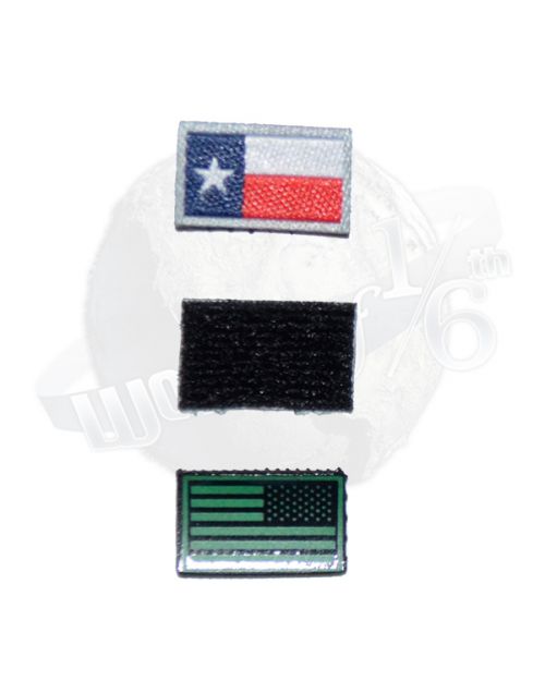 Dam Toys Operation Red Wings - Navy SEALS SDV Team 1 Corpsman: 2-Piece Patch Set (Texas & IR Flag)