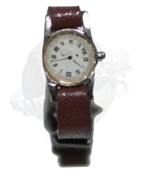 DJ Custom Hollywood Time: Metal Wristwatch (Brown Strap)