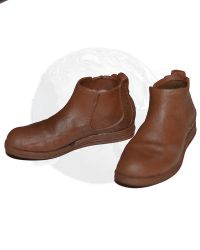 DJ Custom Hollywood Time: Leather Boots (Russet Brown)
