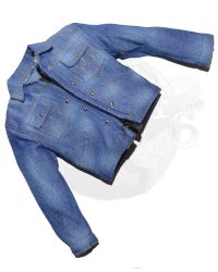 DJ Custom Hollywood Time: Worn Denim Jacket (Blue)