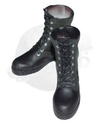 Daftoys The Engineer: Combat Boots with with Spiked Soles & Foot Pegs (Black)