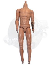 Flagset Toys Modern Battlefield End War V Ghost: Figure Body With Tattoo On Left Forearm