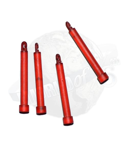 King's Toy U.S. Marine Corps Special Response Team: Lumen Lights Sticks x 4 (Red)