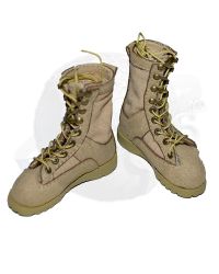 King's Toy U.S. Marine Corps Special Response Team: Cloth Combat Assault Boots (Tan)