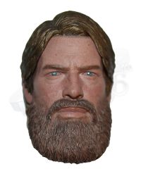 Lim Toys The Gunslinger (Outlaws of the West): Bearded Head Sculpt With Medium Hairpiece
