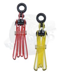 Mini Times U.S. Army Special Forces Paratrooper: -Trifold Restraint Plasticuffs (Red &Yellow) x 2