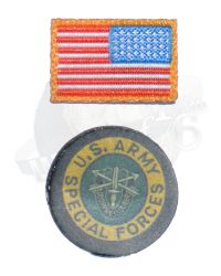 Mini Times U.S. Army Special Forces Paratrooper: Special Forces Patch & American Flag Patches