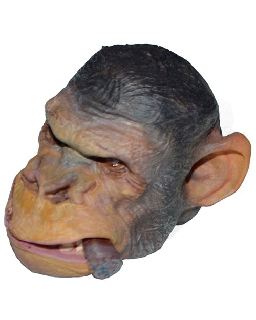 World of One Sixth Customs Ape Chomping Cigar Head Sculpt