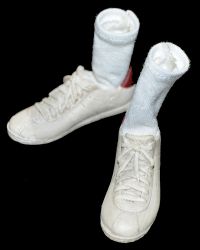 Present Toys Back To The Future Marty McFly "Time Travel Man": Sneaker Shoes With Sock Inserts (White)