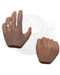Present Toys Truman Show: Left Open Grasping Hand Set with Wedding RIng