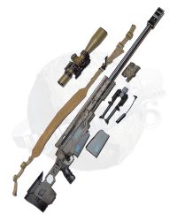 Soldier Story Tom Clancy's The Division 2 Agent Brian Johnson: TAC-50 C .50 Sniper Rifle with 15x Sniper Scope, Deluxe Laser Pointer, Remote Switch, Bipod, .50 5 Round Magazines x 2 & 2 Point Sling