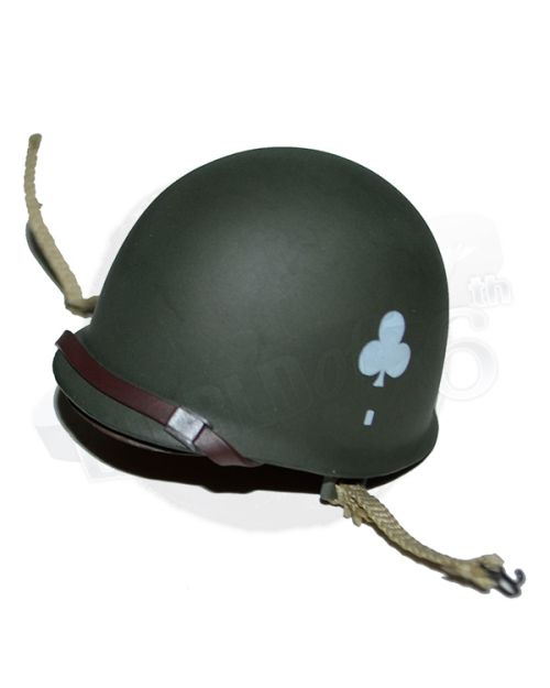 Dragon Models Ltd. WWII US Army Tab 101st Airborne NCO, 327th Glider Infantry Regiment, Bastogne 1944 (Staff Sergeant): M1 Helmet