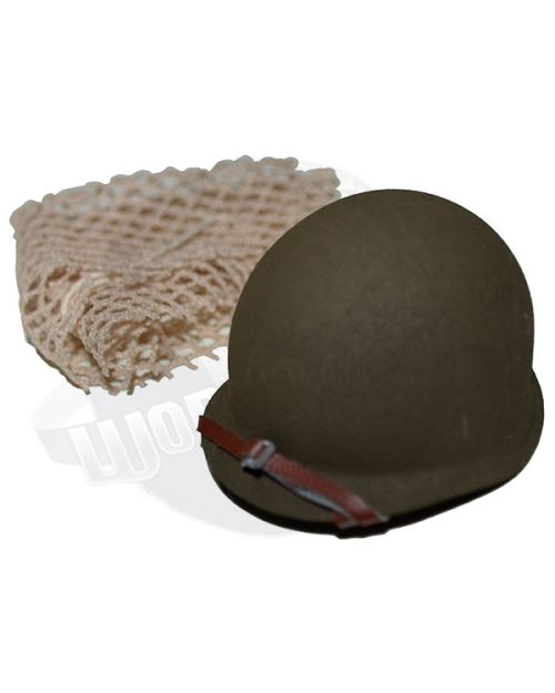 DiD WWII US Army 101st Airborne Division Ricky Foster: M1 Helmet with Netting