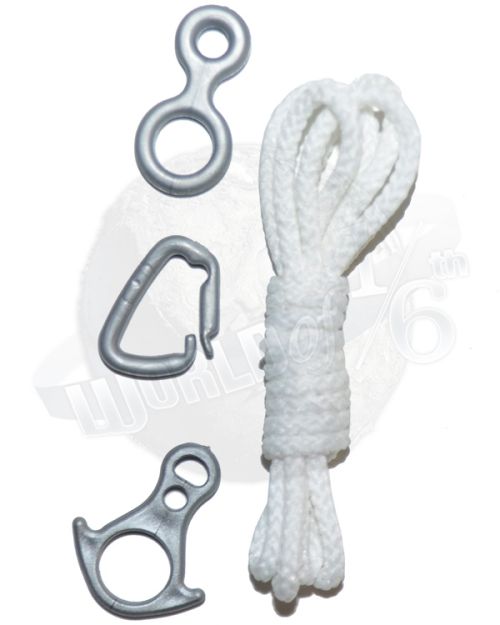 World Peacekeepers Modern Military Climbing Rope, Carabiner & Hooks