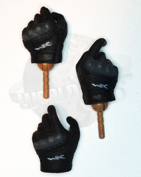 Virtual Toys The Darkzone Agent: Wiley X Tactical Gloved Hand Set x 3 (Black) On Sale!