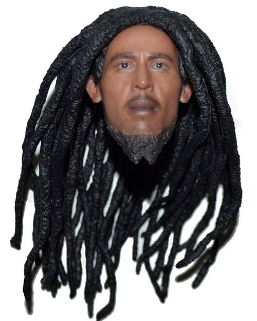 Win C. Studio Legendary Pacifist Singer: Neutral Expression Bob Marley Head Sculpt