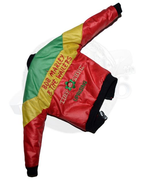 Win C. Studio Legendary Pacifist Singer: Jamaican Flag Design Bomber Jacket #2