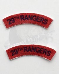 World of One Sixth Originals: 29th Rangers Shoulder Patches x 2