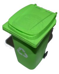 Plastic Recycling Trash Can (Lime Green)