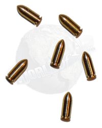 World of One Sixth Brass Bullets x 6 (Metal)