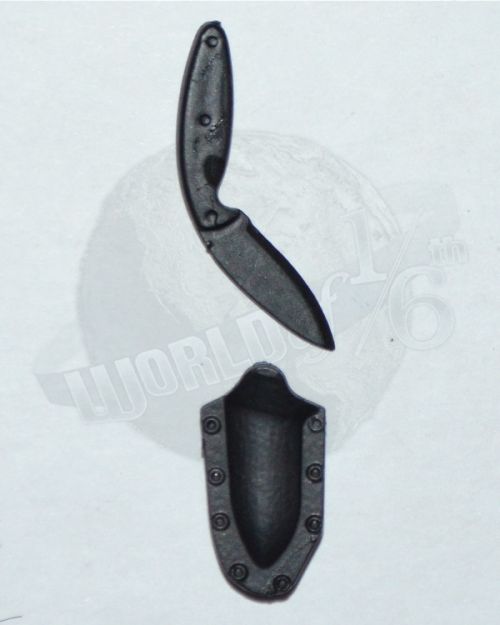 VeryHot Toys Navy Rivron & US Secret Service ERT: Folding Knife & Sheath