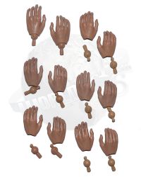 Hot Toys Relaxed Hand Set With Wrist Pins x 6