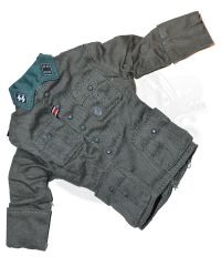 Dragon Models Ltd. WWII Axis M38 Waffen SS Officer’s Tunic with Green Collar, Rank Insignia, Medal & Shoulder Boards
