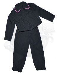 "Dragon Models Ltd. WWII Axis Waffen SS Panzer Tunic & Trousers (Black with Red Piping) "