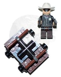 Lego The Lone Ranger Figure With Railcar